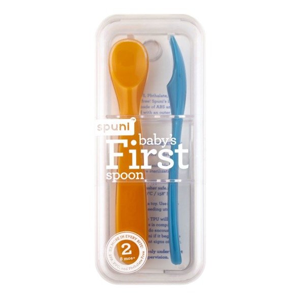 Spuni Łyżeczki do karmienia Poziom 2 6m+ Oops! Orange / Bouncing Blue