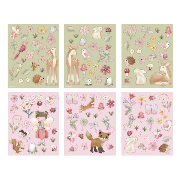 Little Dutch Książeczka z naklejkami Fairy Garden