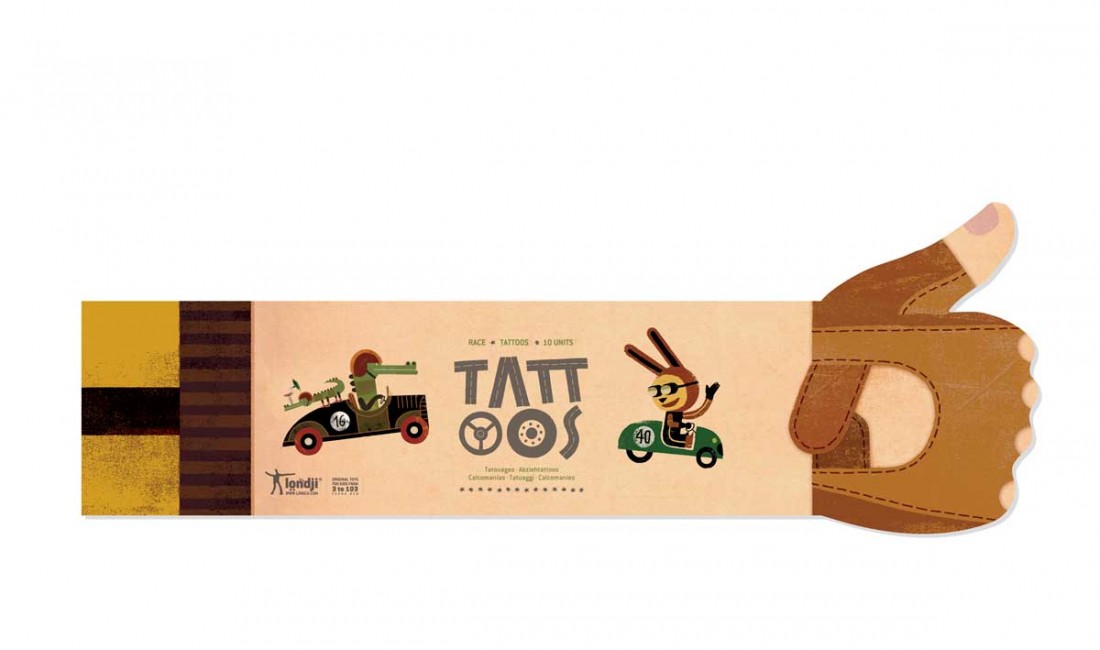 LONDJI Tatuaże Wyścigowe 10 szt. 3+