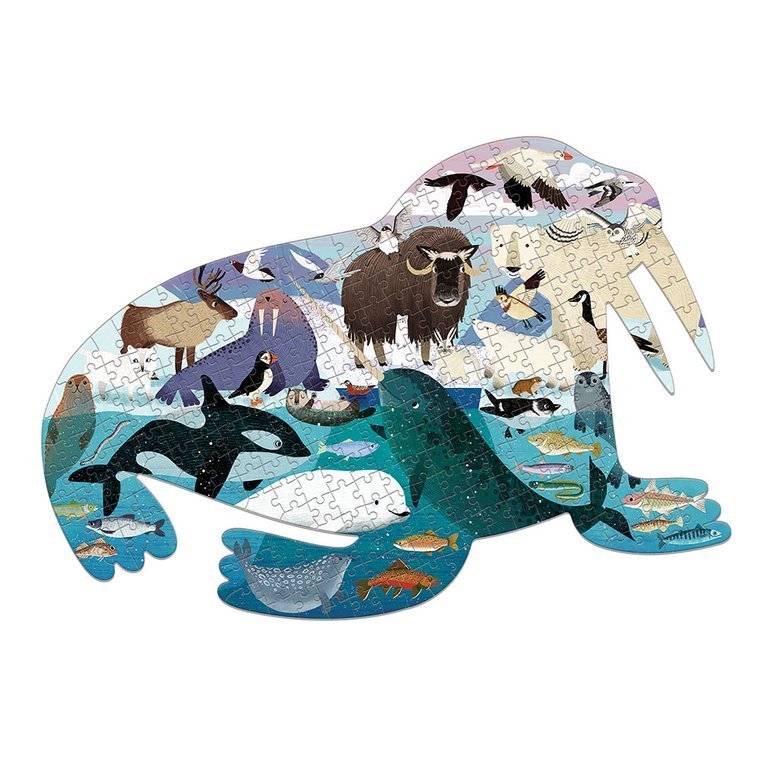 Mudpuppy, Puzzle konturowe mors Arktyka 300 elementów 7+