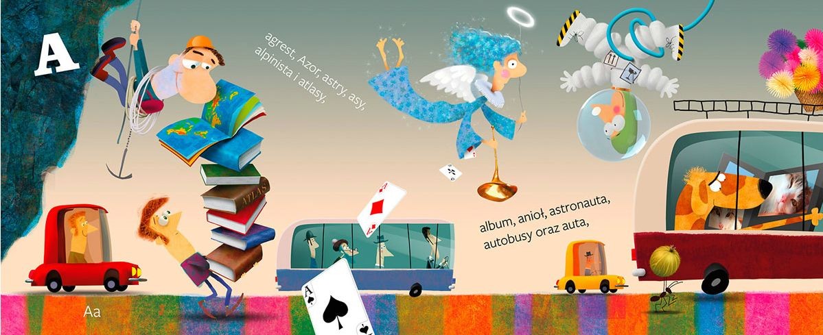 Bajka "Wielka podróż z abecadłem" Strzałkowska 3+