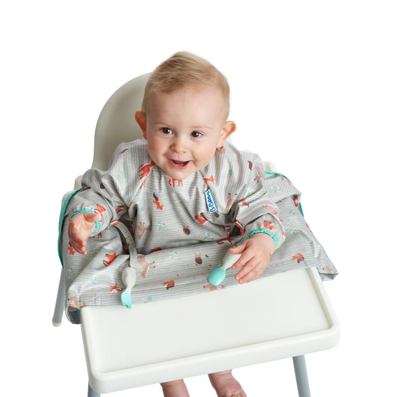 BIBaDO Wodoodporny śliniak BLW Woodland 6m-3l