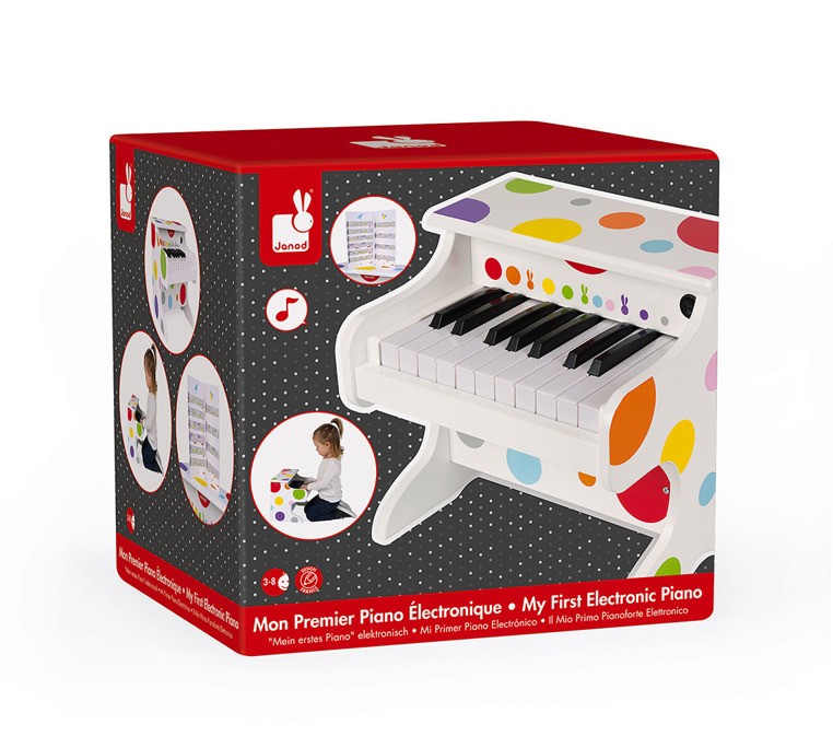 Janod Elektroniczne Pianino Confetti 3+