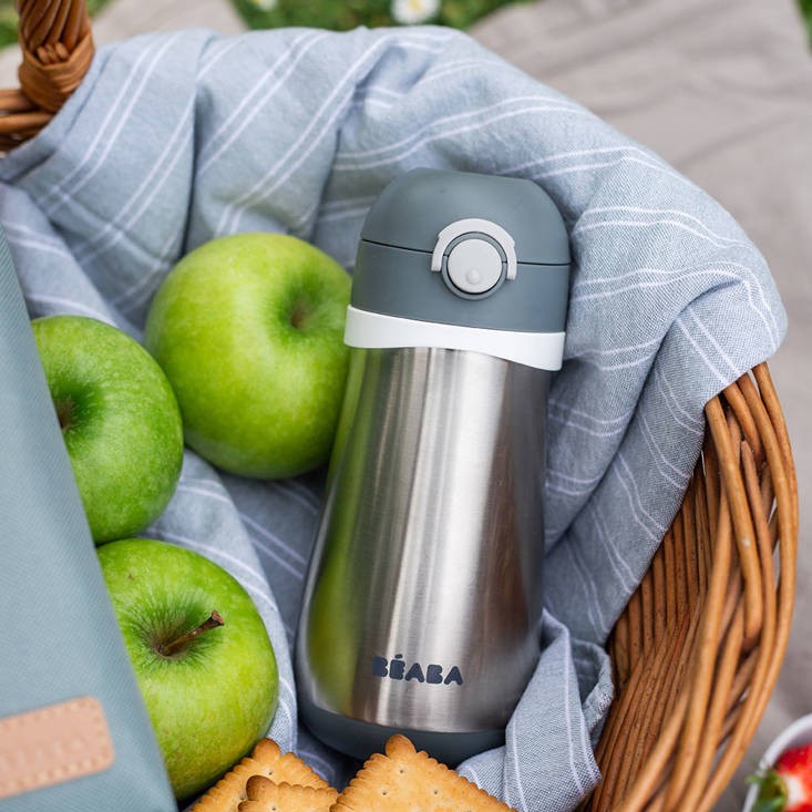 Beaba Bidon Termiczny 350 ml Mineral Grey 18m+