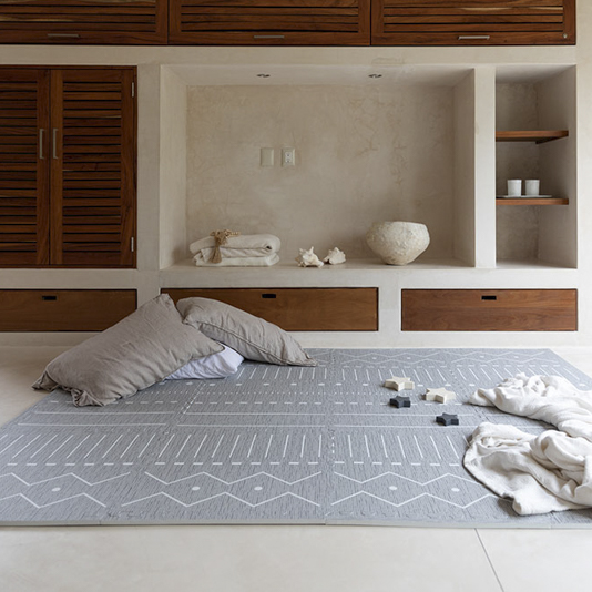 Mata piankowa puzzle duże Prettier Playmat  szara