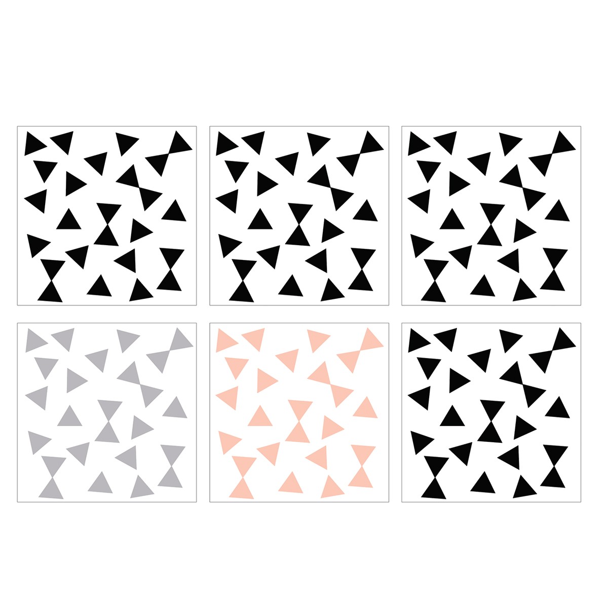 Dekornik Naklejki Ścienne Trójkąty Kosmos 150szt