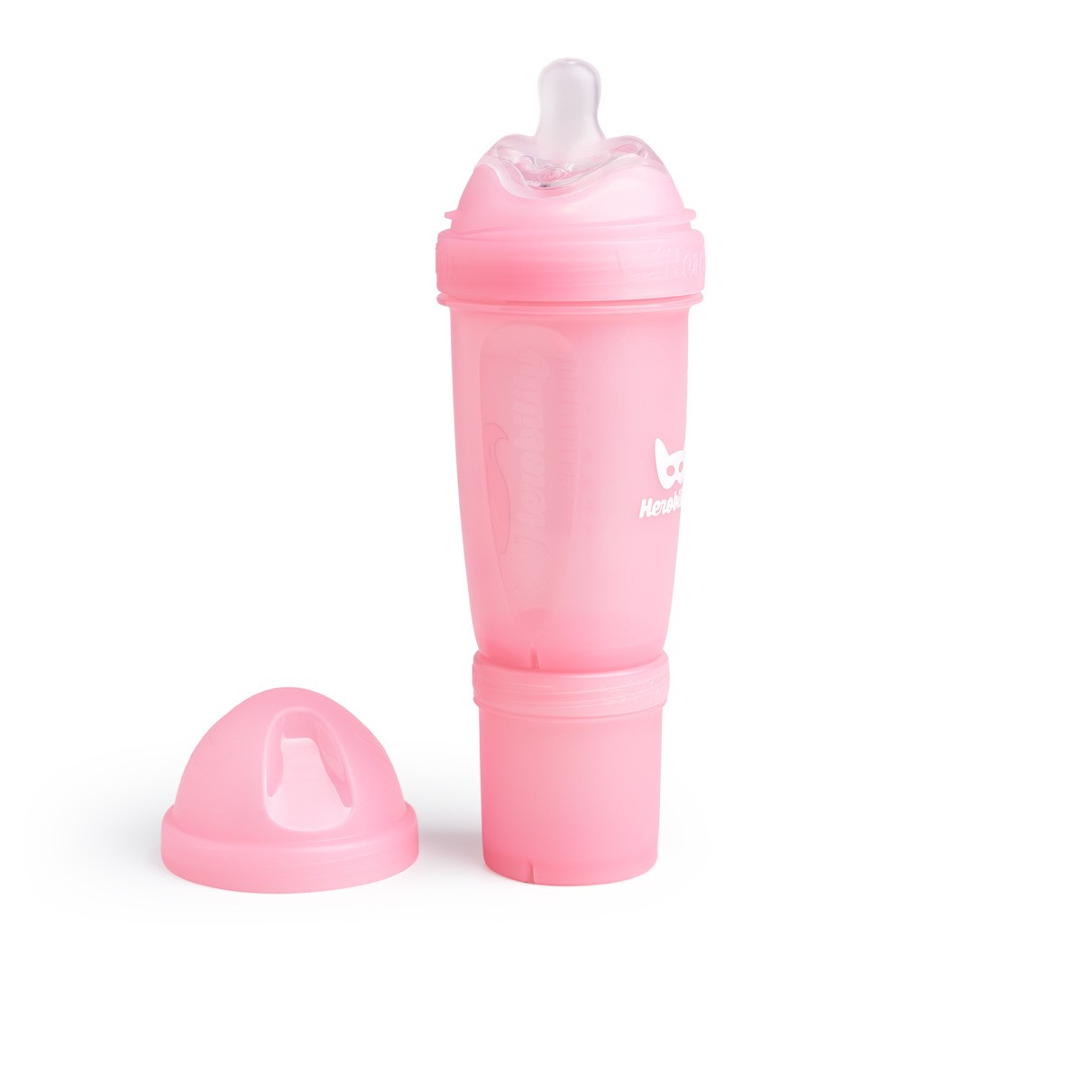 Herobility Butelka antykolkowa Herobottle 240ml różowa
