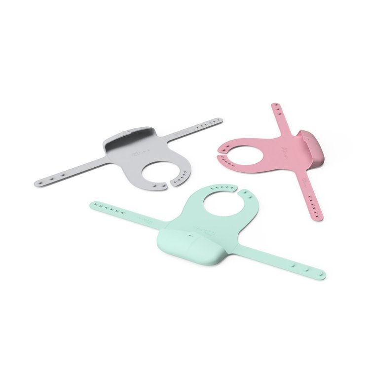 Everyday Baby Śliniak Silikonowy Kieszonka Różowy 4m+