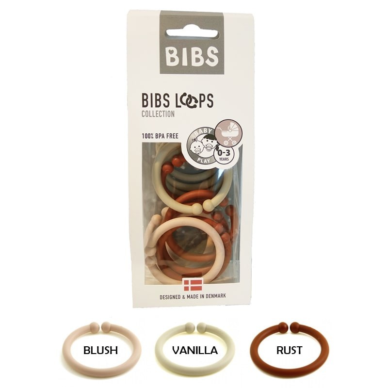 Bibs Loops Zawieszka do smoczka 3 kolory 12 szt. 0+