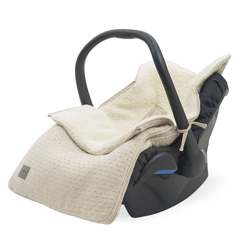 Jollein Śpiworek Bliss Knit do wózka i fotelika 0+ Nougat