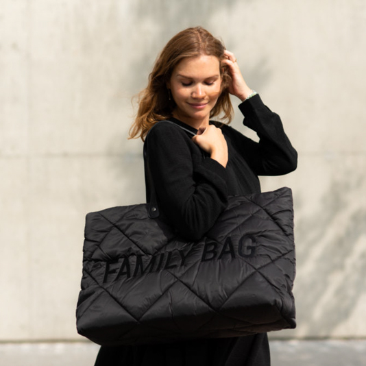 Childhome Torba Family Bag Pikowana Czarna - Praktyczna dla Rodziny