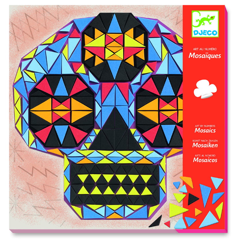 Djeco Mozaiki Piankowe CZASZKI 4+ lat