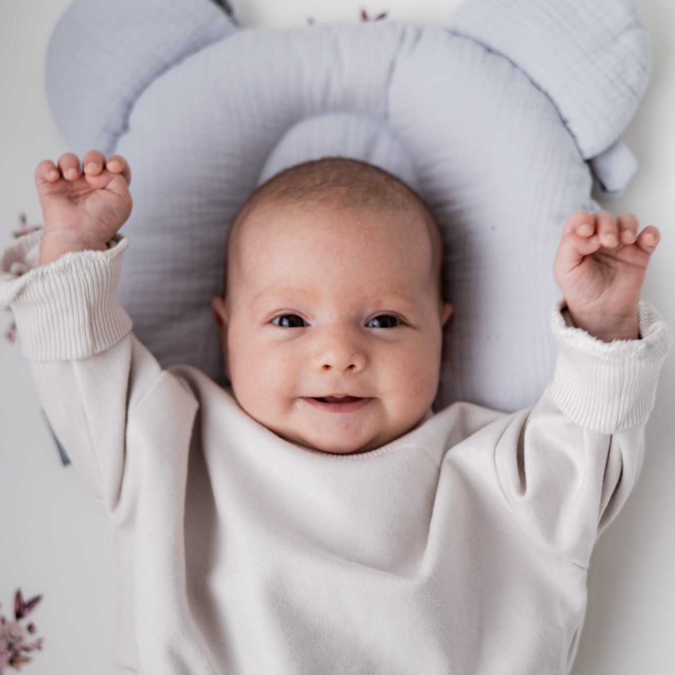 Sleepee Poduszka muślinowa z wgłębieniem Petrol 0+