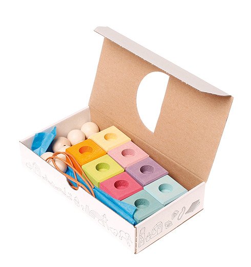 Grimm's Drewniane Urodzinowe Kostki - Dekoracja 1+