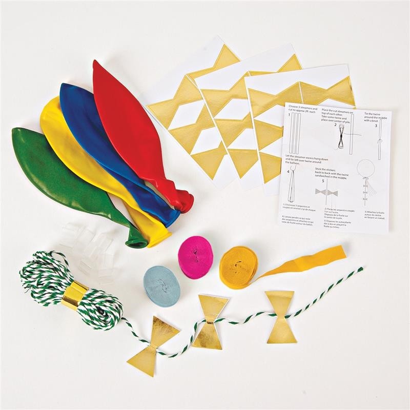 Meri Meri Balony z Ozdobami Wielokolorowe 46cm