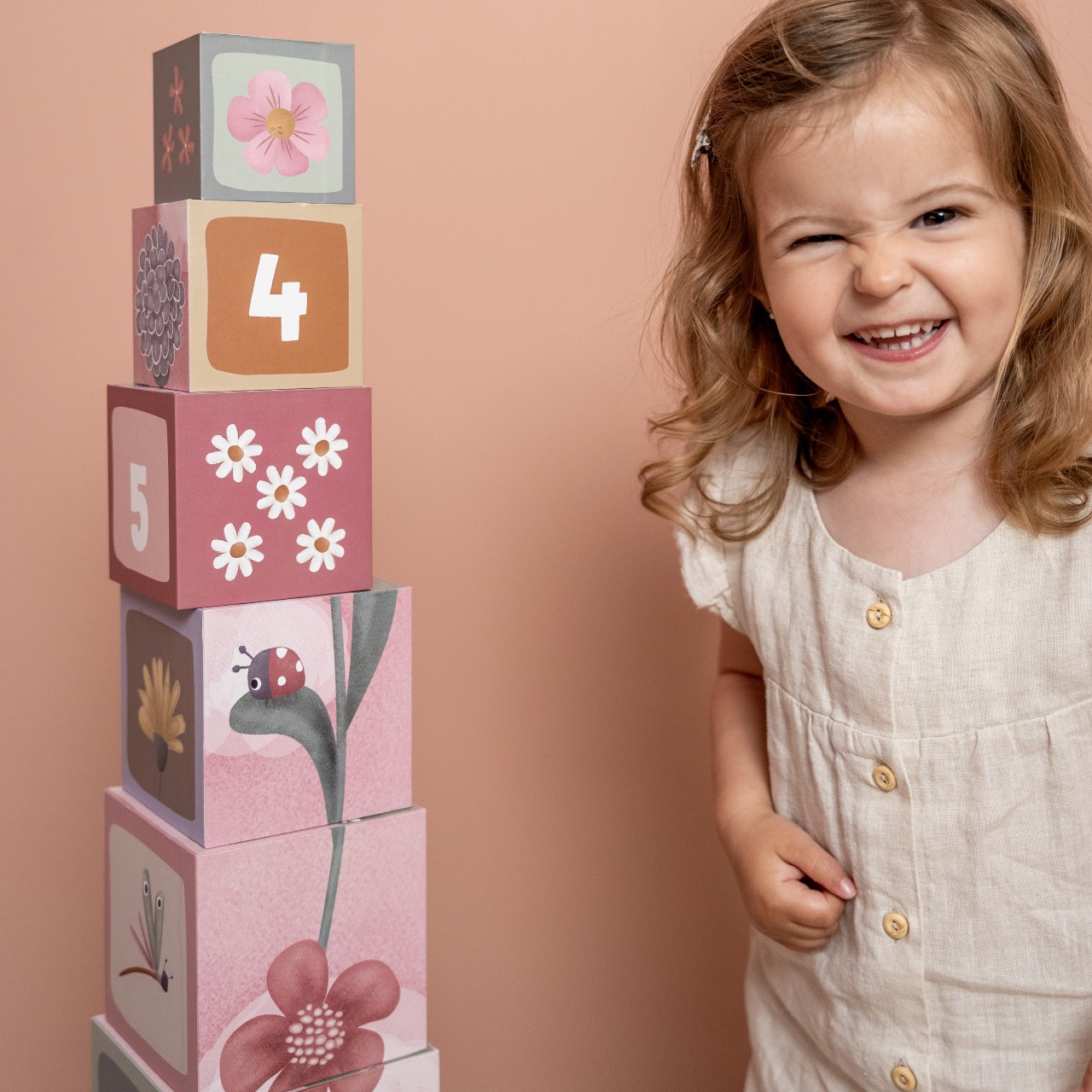 Little Dutch Wieża Kartonowa Flowers & Butterflies 18m+