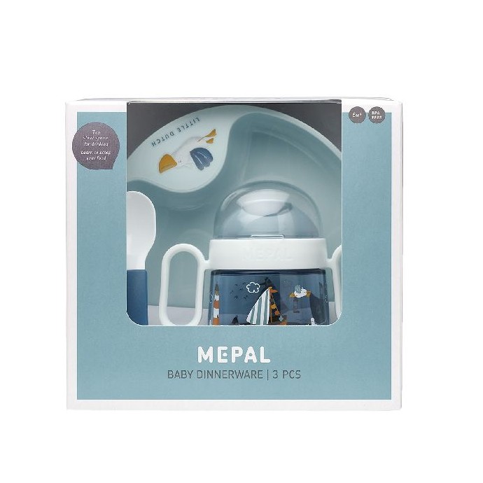 Little Dutch Zestaw do karmienia Mio Sailors Bay 3 el.