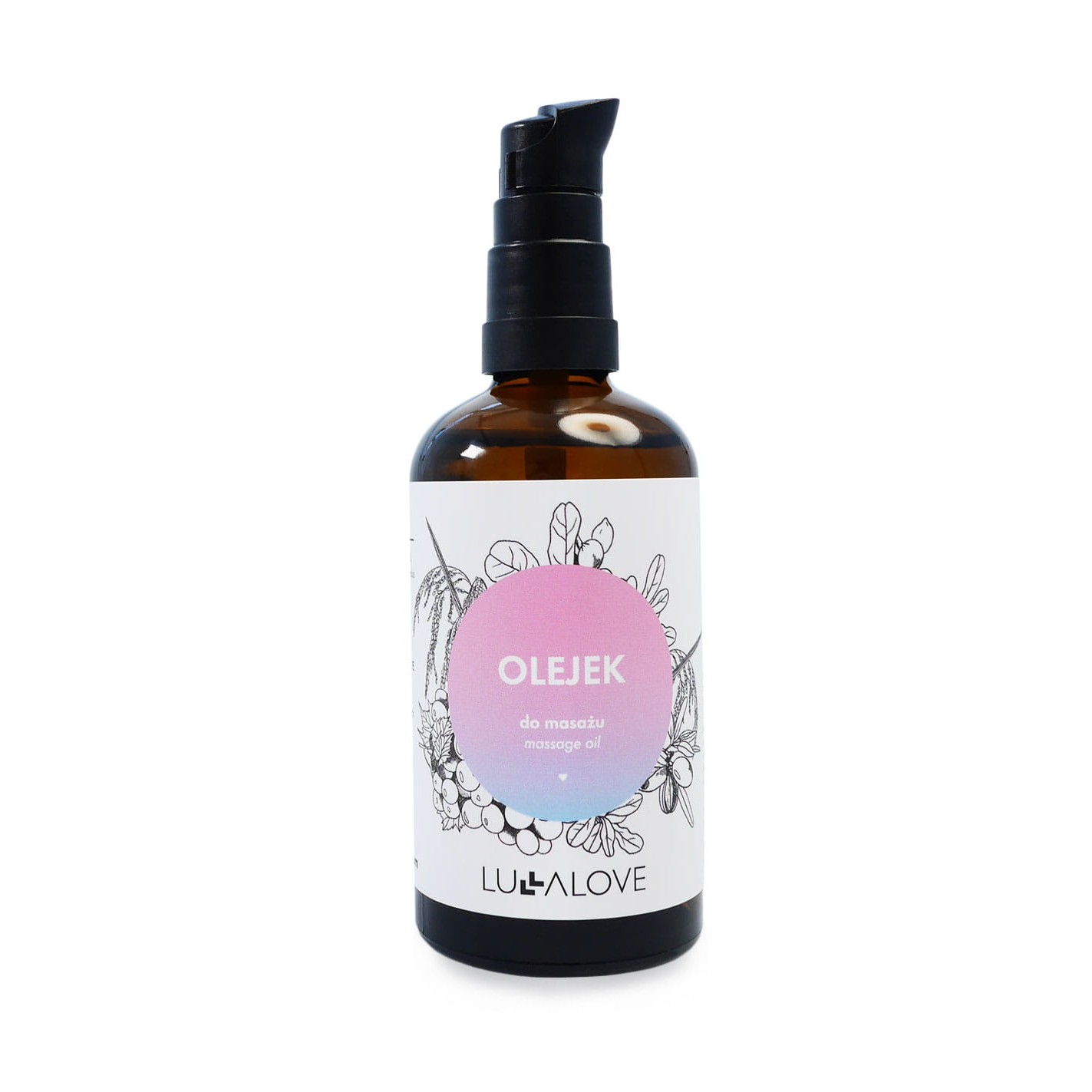 Lullalove Olejek do masażu 100 ml - Naturalny, dla Dzieci i Mam 0+