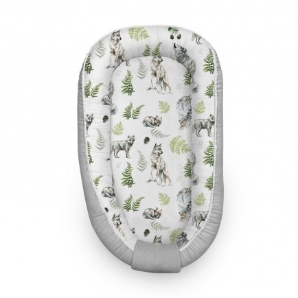 BabySteps Kokon niemowlęcy Wolf szary 0+ | Sen niemowlaka