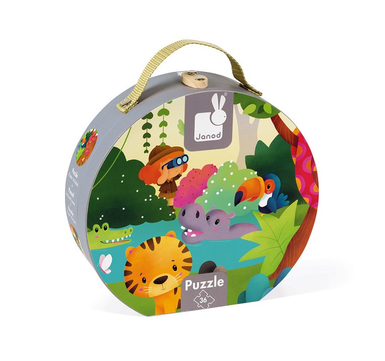 Janod Puzzle Panoramiczne Dżungla 36 el. 3+