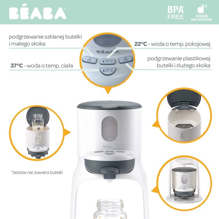 Beaba Bib'expresso Ekspres do mleka 2w1 White/grey 0+