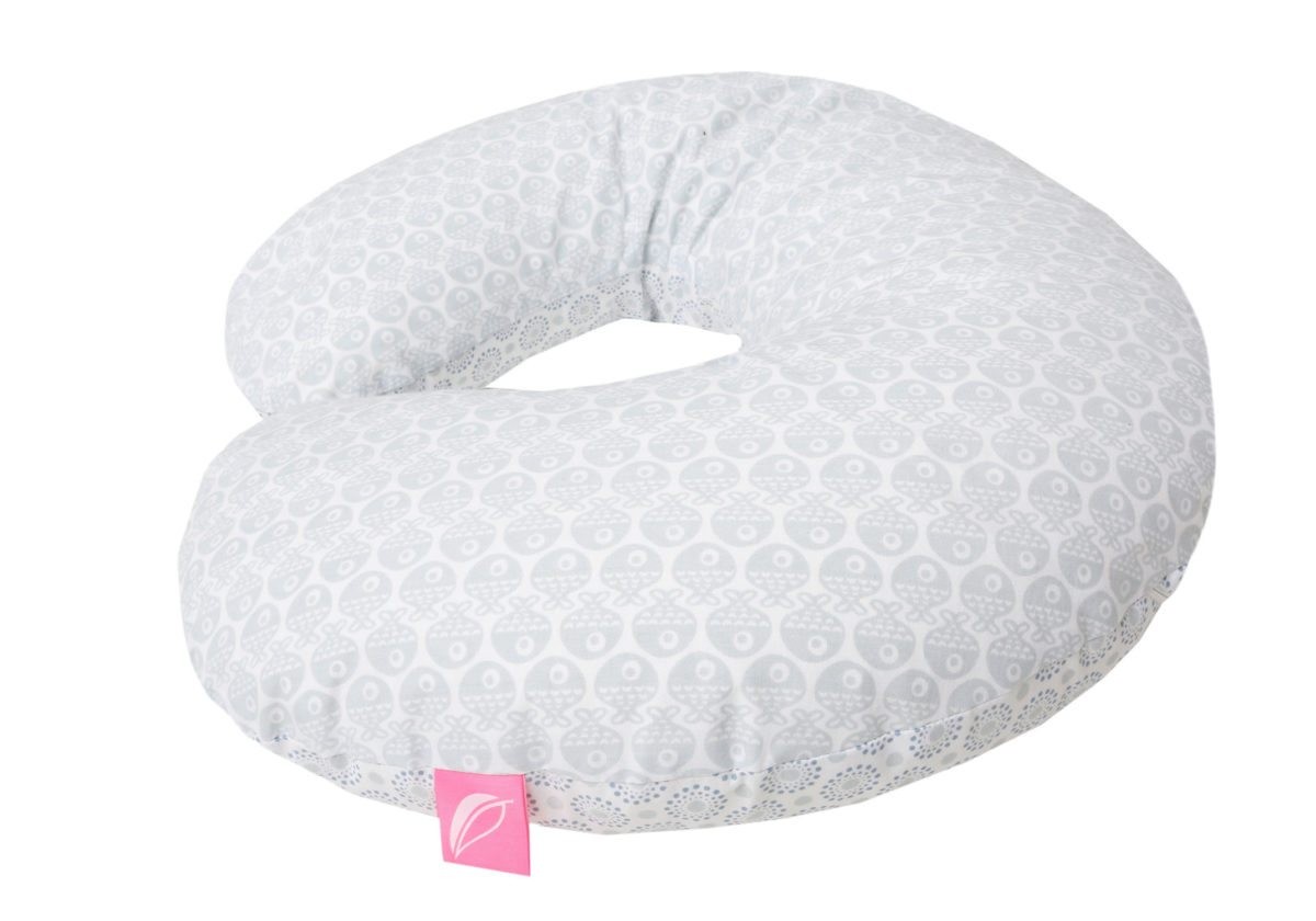 Motherhood Poduszka Fasolka orkiszowa Niebieskie rybki