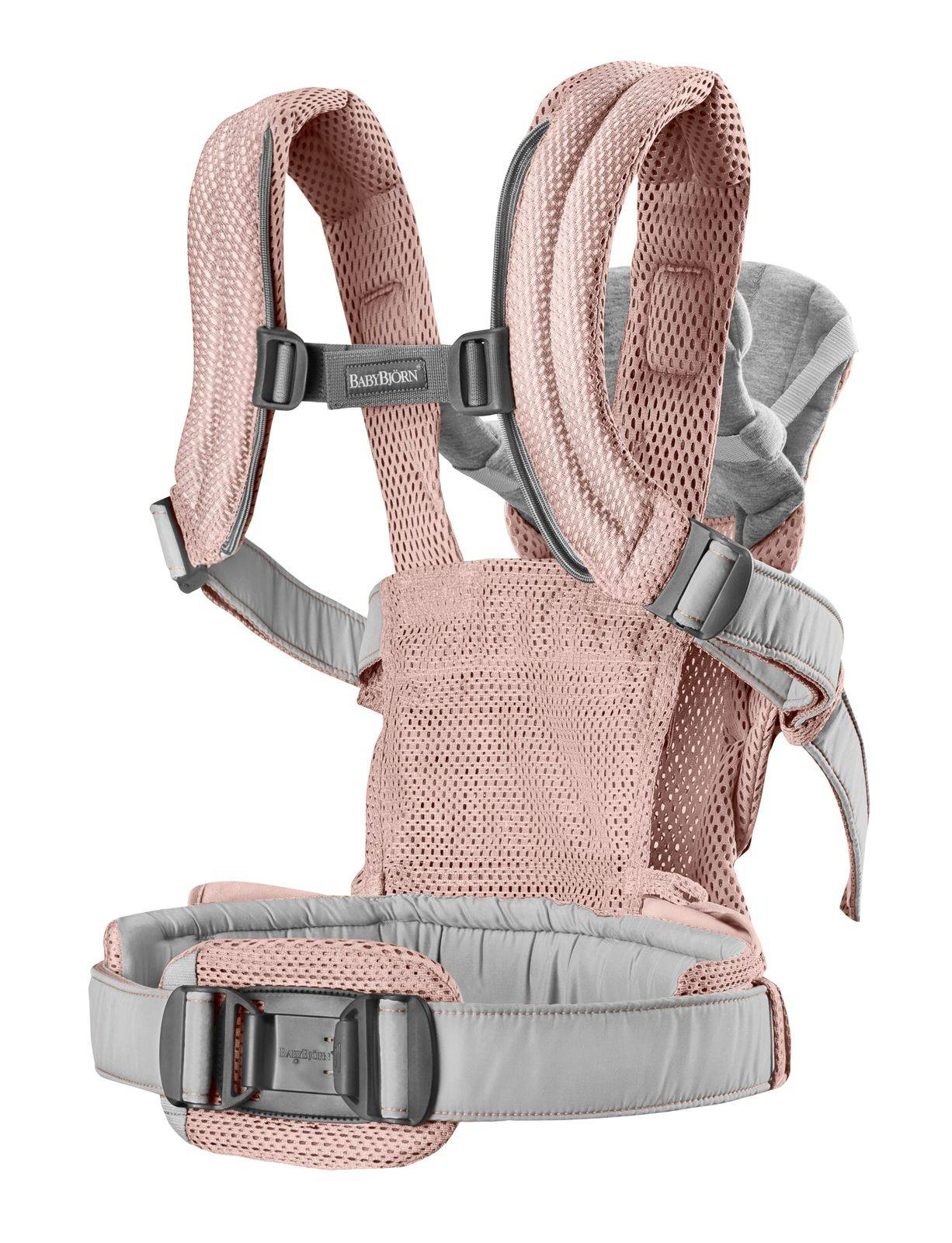 BabyBjorn Nosidełko Harmony 3D Mesh Zgaszony Róż 0–3