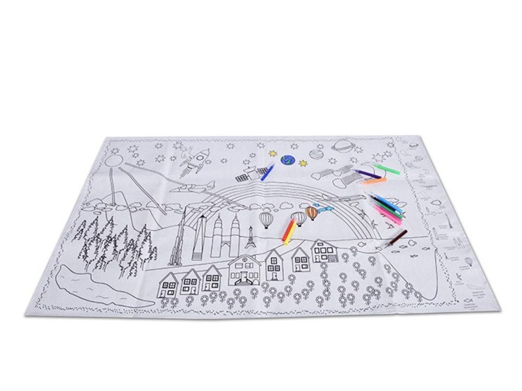 BS Toys Kolorowanka XXXL z materiału 100x60cm 4+