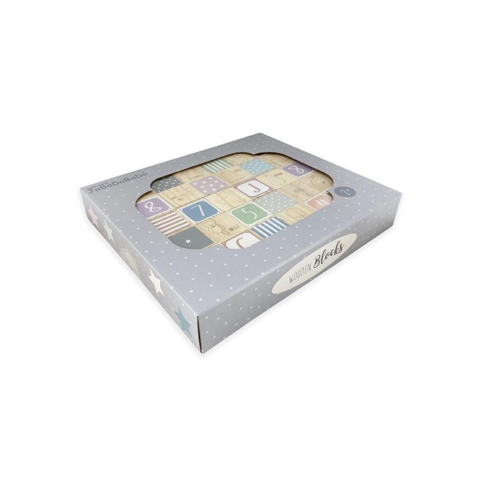 Jabadabado Klocki Drewniane Alfabet 30el 2+