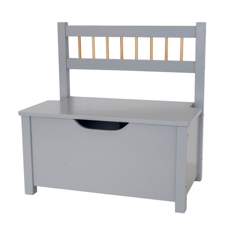 Jabadabado Skrzynia na zabawki Srebrna Ławka 46cm