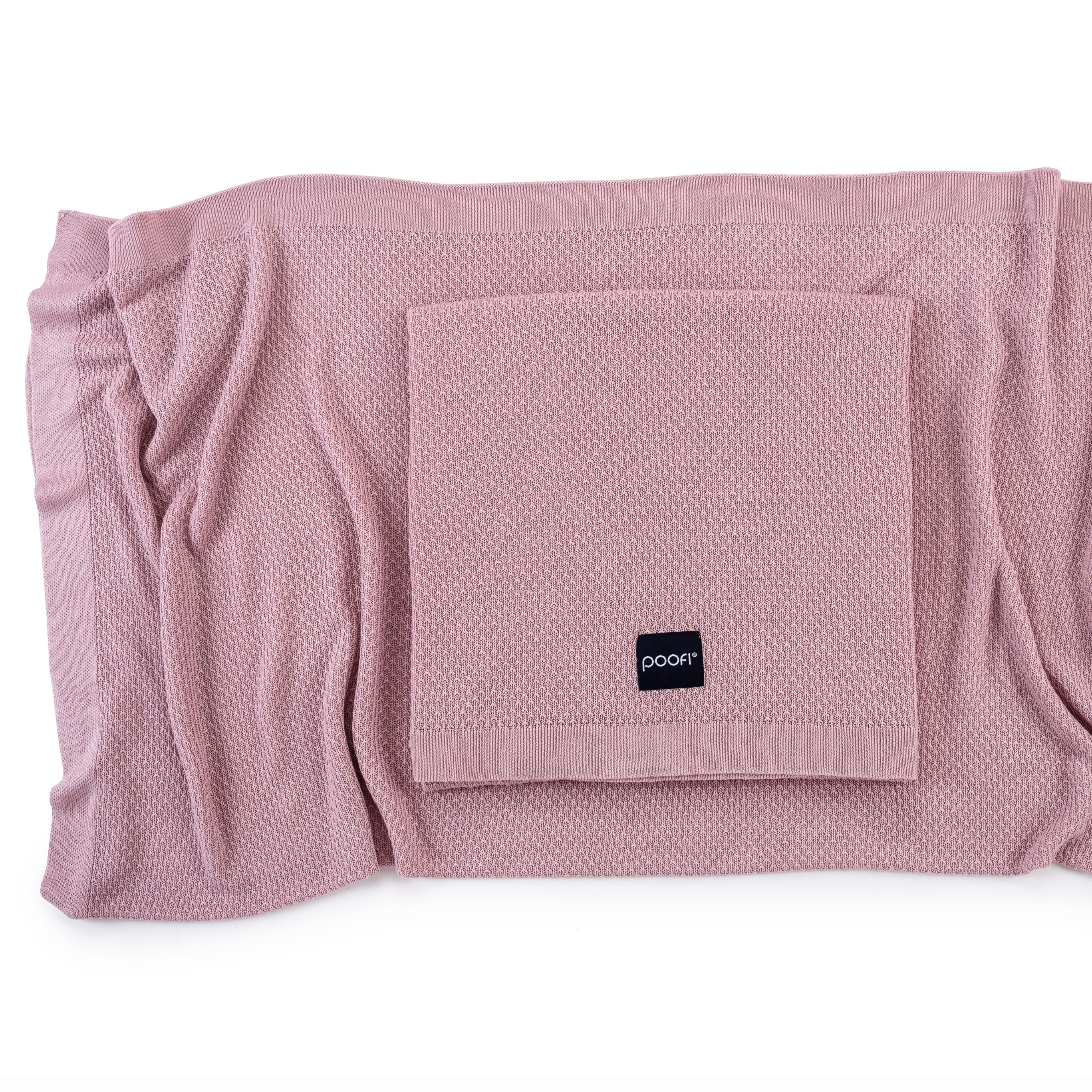 Poofi Lekki kocyk bambusowy vintage pink 85x85cm