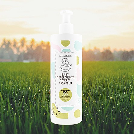 Natinaturali Płyn do mycia ciała i włosów BIO 400ml 0+