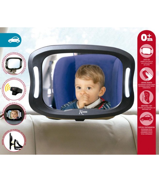 Kiokids Lusterko do obserwacji dziecka z LED