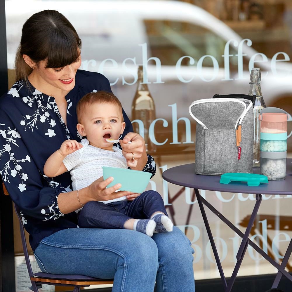 Skip Hop Zestaw Pojemnik + Łyżka Easy-Serve 3m+