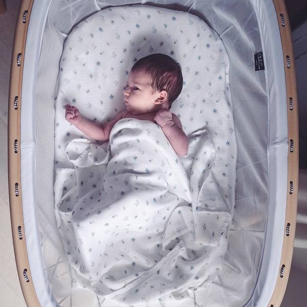 Snap the moment, Otulacz Muślinowy Blueberry/Blossom 2-pack