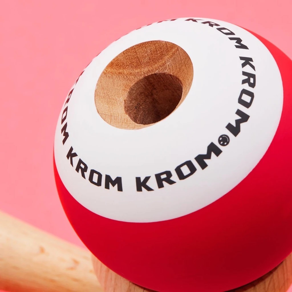 Krom Kendama POP Red - Zabawka Zręcznościowa 6+