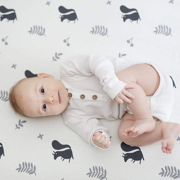 Sleepee Prześcieradło We Care Wiewióry 120x60cm | Bawełna z Elastanem