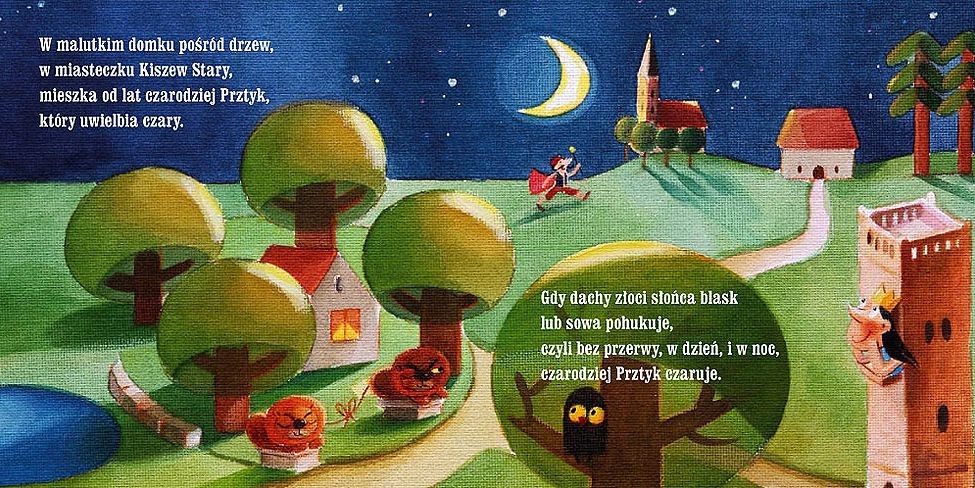 Bajka Czarodziej Prztyk Strzałkowska 18m+ Kartonowa