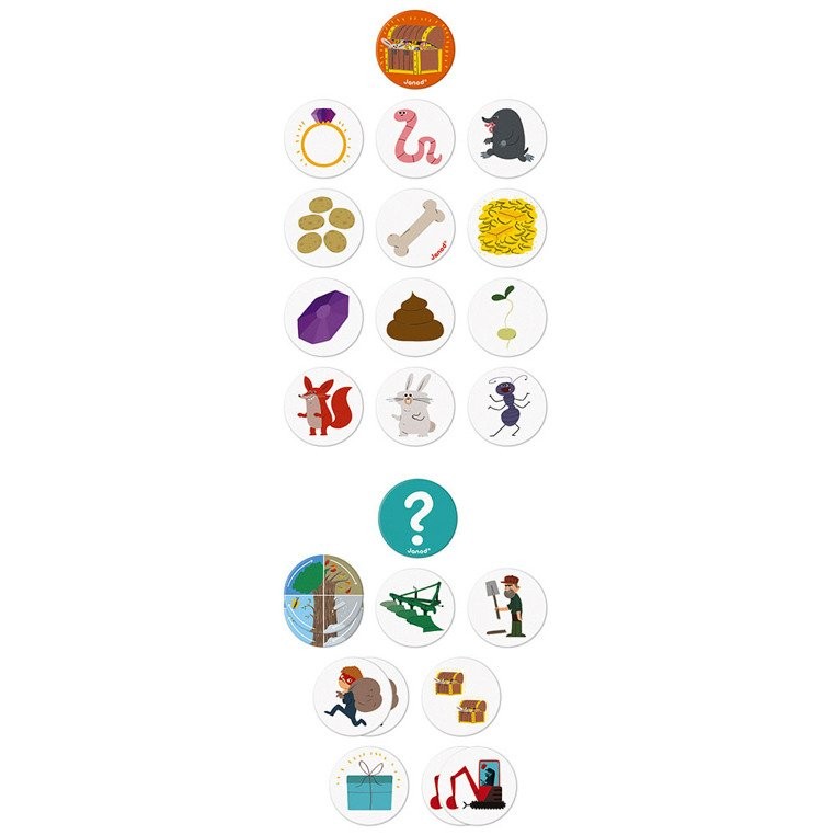 Janod Gra Memory Skarby w ogrodzie 3+