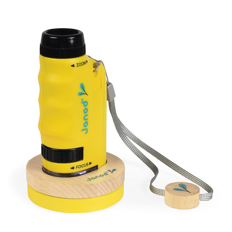 Janod Mikroskop Kieszonkowy dla Dzieci 50x–250x Przenośny 3+