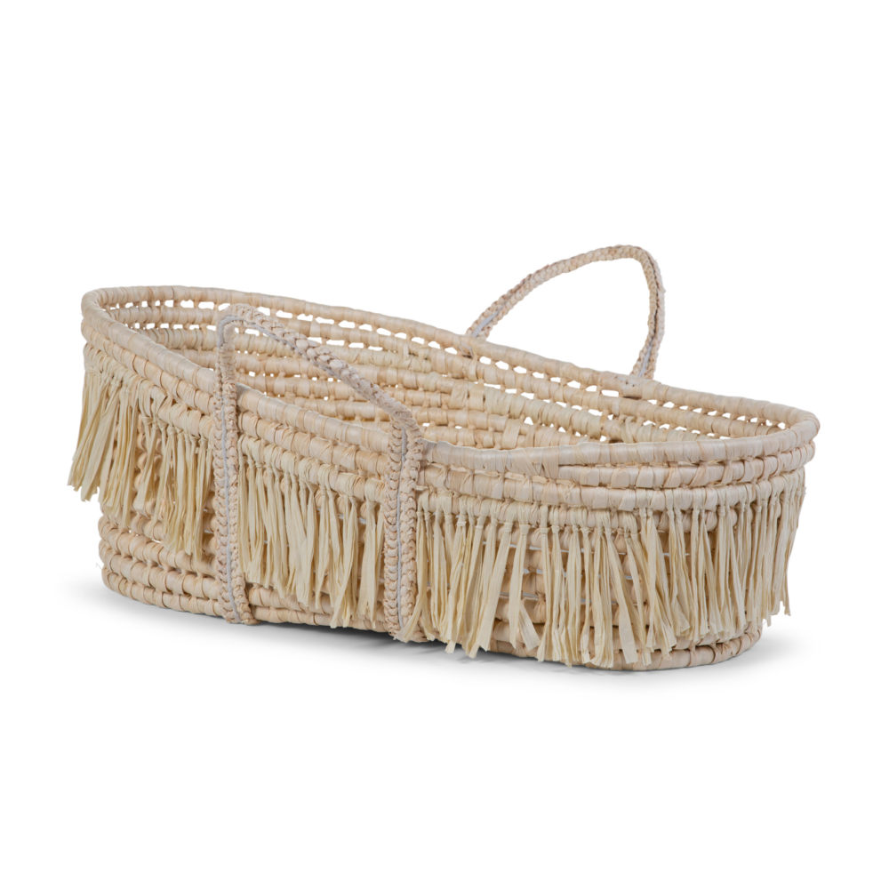 Childhome Kosz Mojżesza Boho z kukurydzy + materacyk 0+