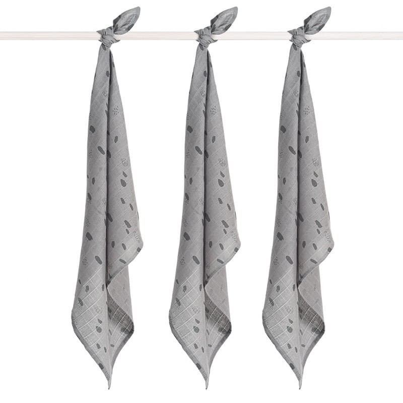 Jollein Pieluszki Niemowlęce Hydrophilic 70x70 cm 3 szt. Spot Storm Grey