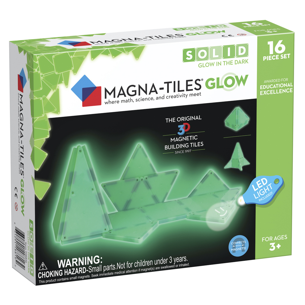 Magna-Tiles Klocki magnetyczne świecące 16 el. 3+