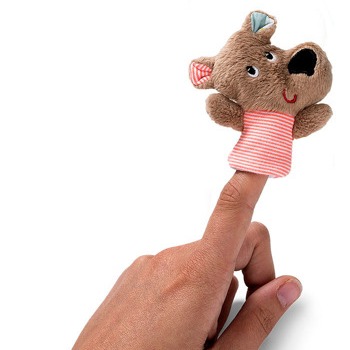 Lilliputiens Książeczka Buziaki dla Cezara z Pacynką 12m+