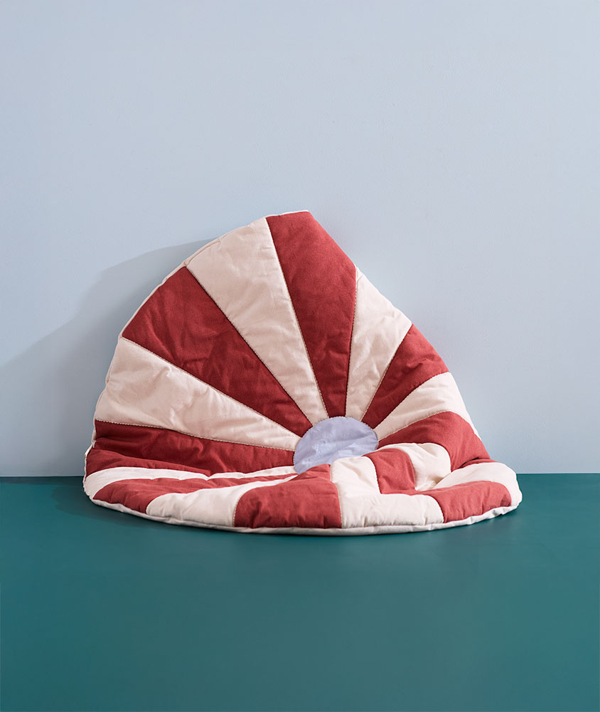 Kid's Concept Mata do Zabawy Circus Czerwona Dwustronna 112x112