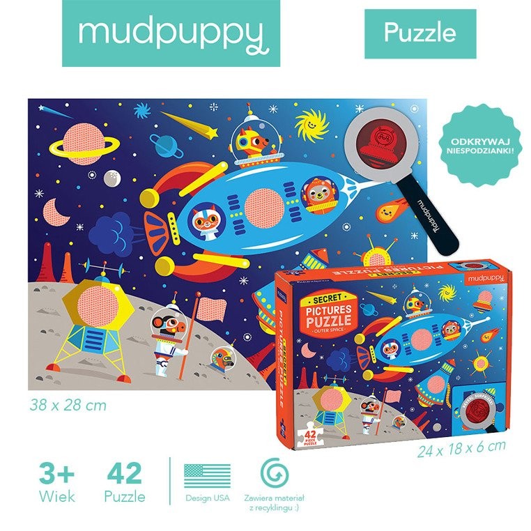 Mudpuppy Puzzle Ukryte Obrazki Kosmos 42 el 3+