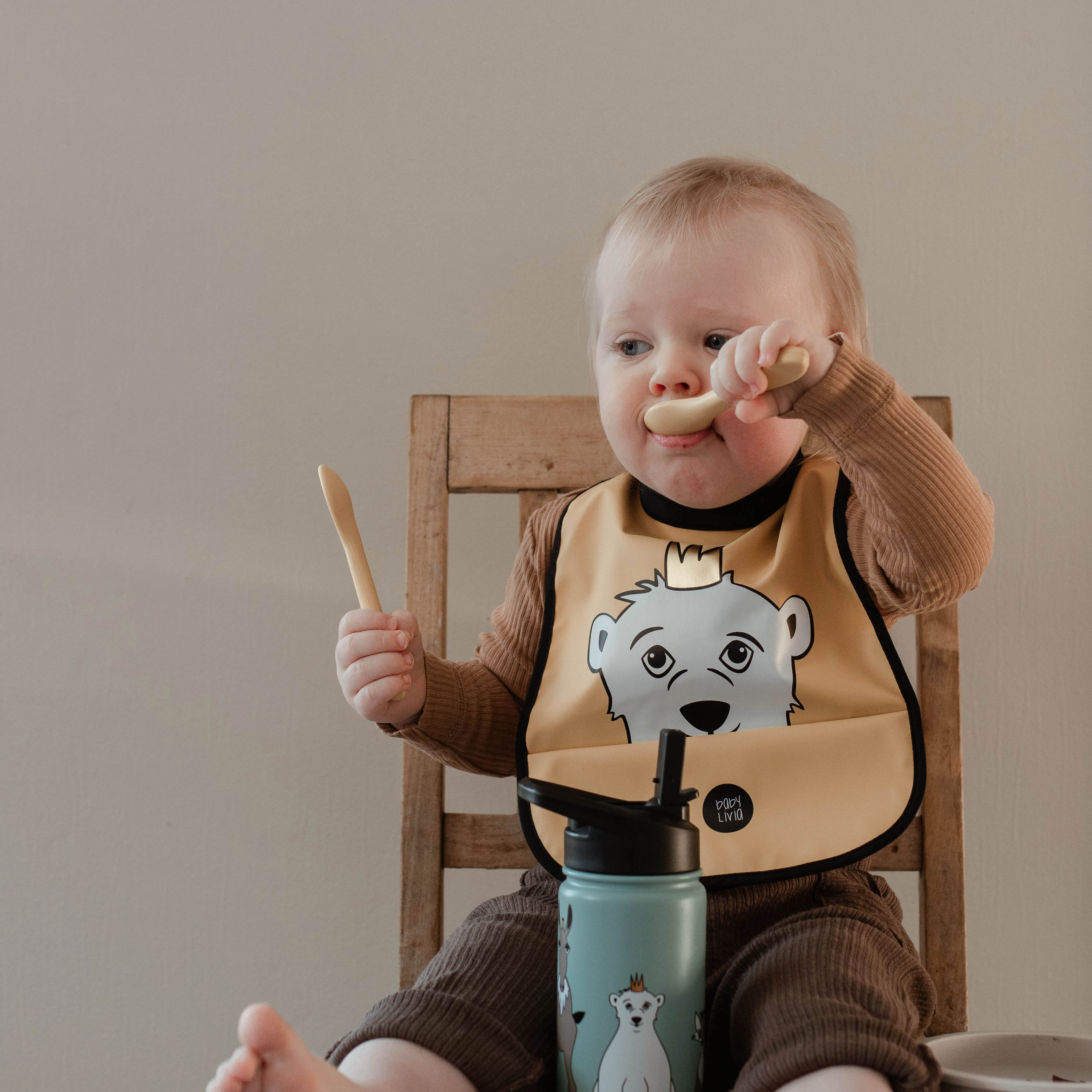 Baby Livia Butelka Termiczna 400 ml Blue Surf 0+