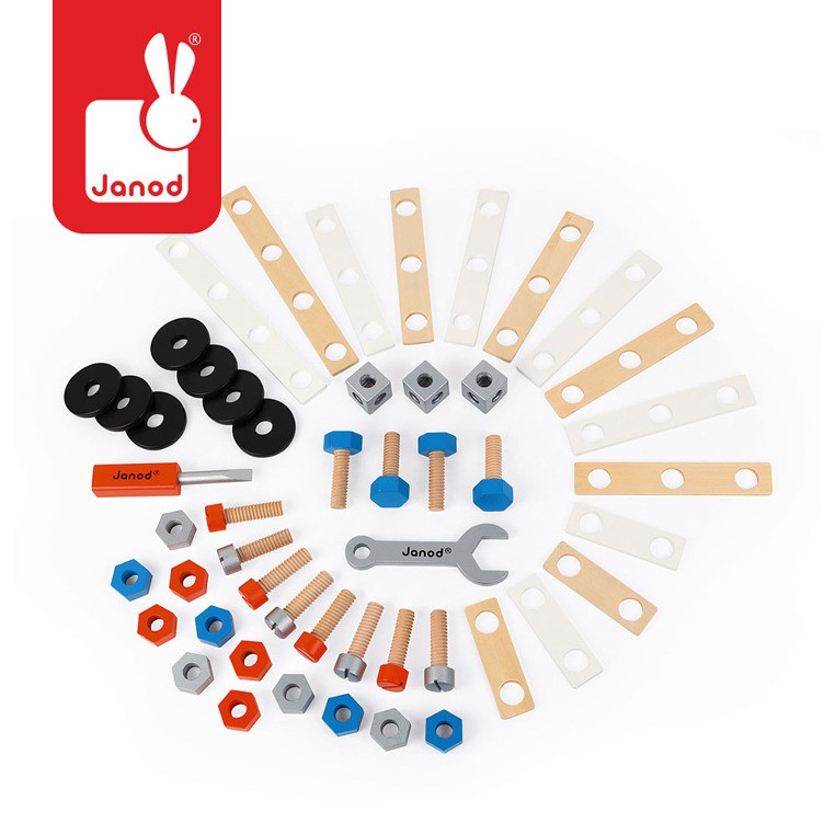 Janod Zestaw Konstruktora Brico Kids 50el. 3+