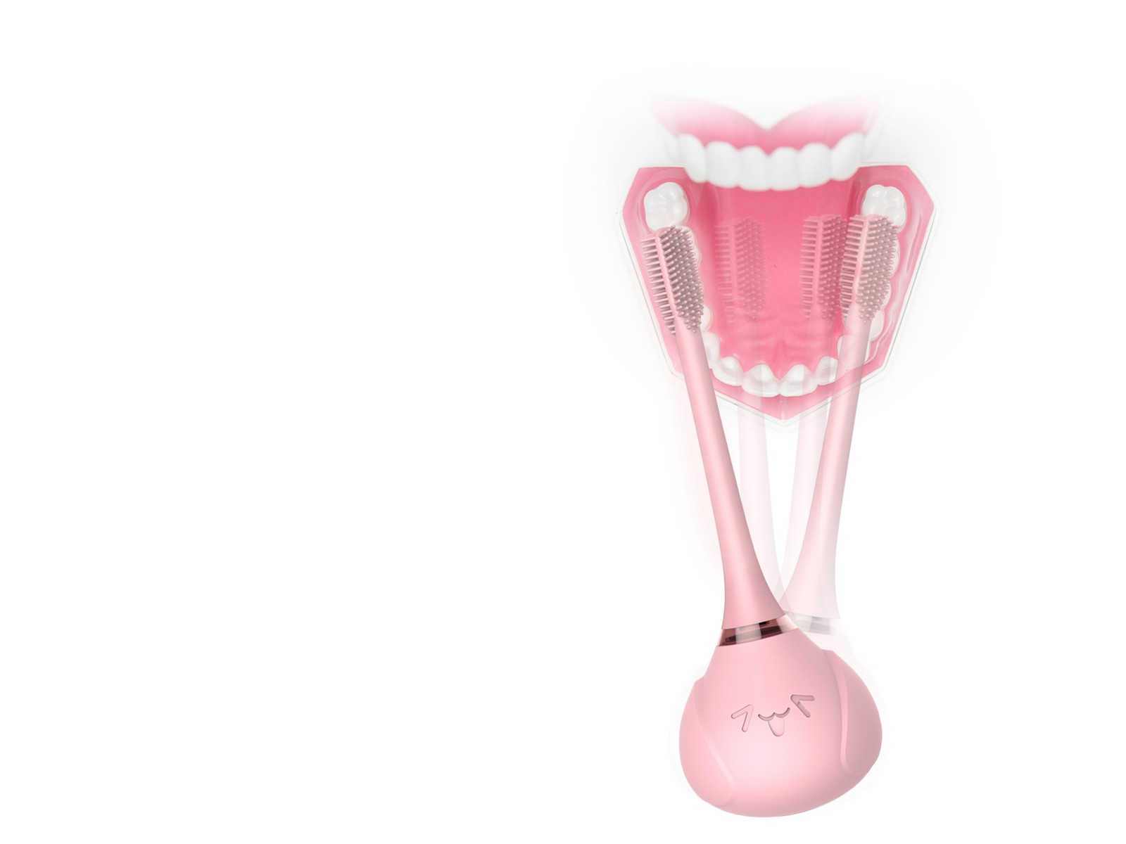 InnoGio Soniczna Szczoteczka 360° Różowa dla Dzieci