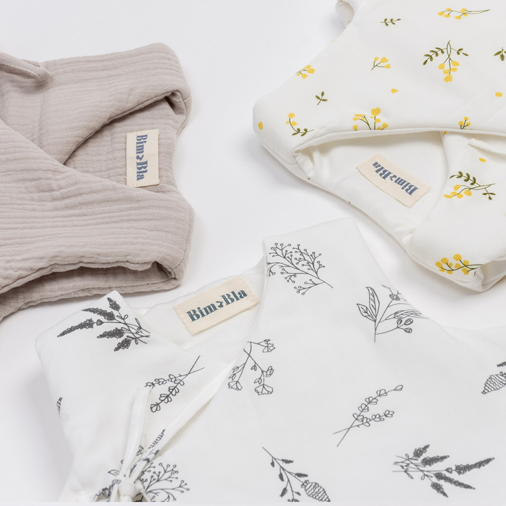 BimBla Śpiworek Niemowlęcy Botanical Beige 0-6m